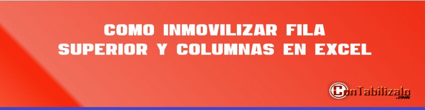 Como Inmovilizar Fila Superior y Columnas en Excel