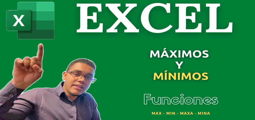 Funciones MIN MAX MINA MAXA Excel